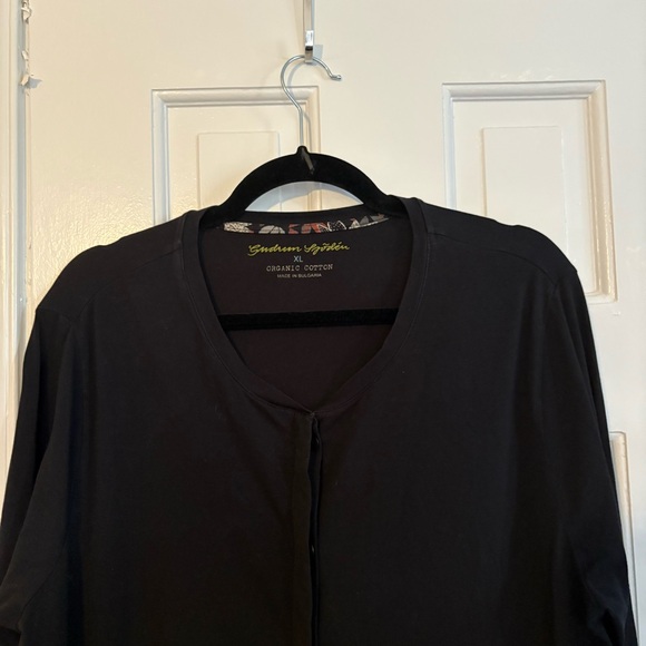 Gudrun Sjoden Black Button-Up Tunic Length Top - XL - Picture 3 of 6